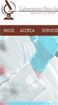 Mobile Screenshot of laboratoriopinosuarez.com