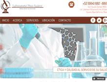 Tablet Screenshot of laboratoriopinosuarez.com